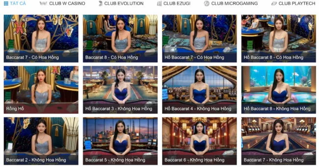 Trải nghiệm sảnh Casino Live W88 với Dealer người thật chia bài minh bạch